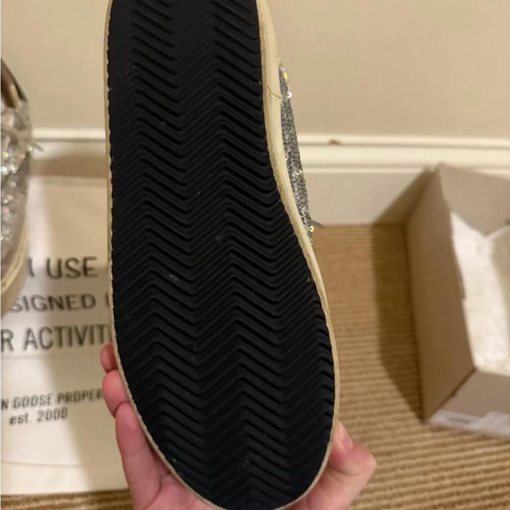 Golden Goose Sequin Size 38 Hi Star - Picture 2 of 6